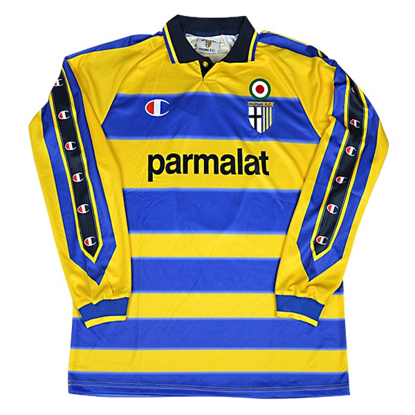 Thailandia Maglia Parma Prima ML 1999 2000 Blu Giallo